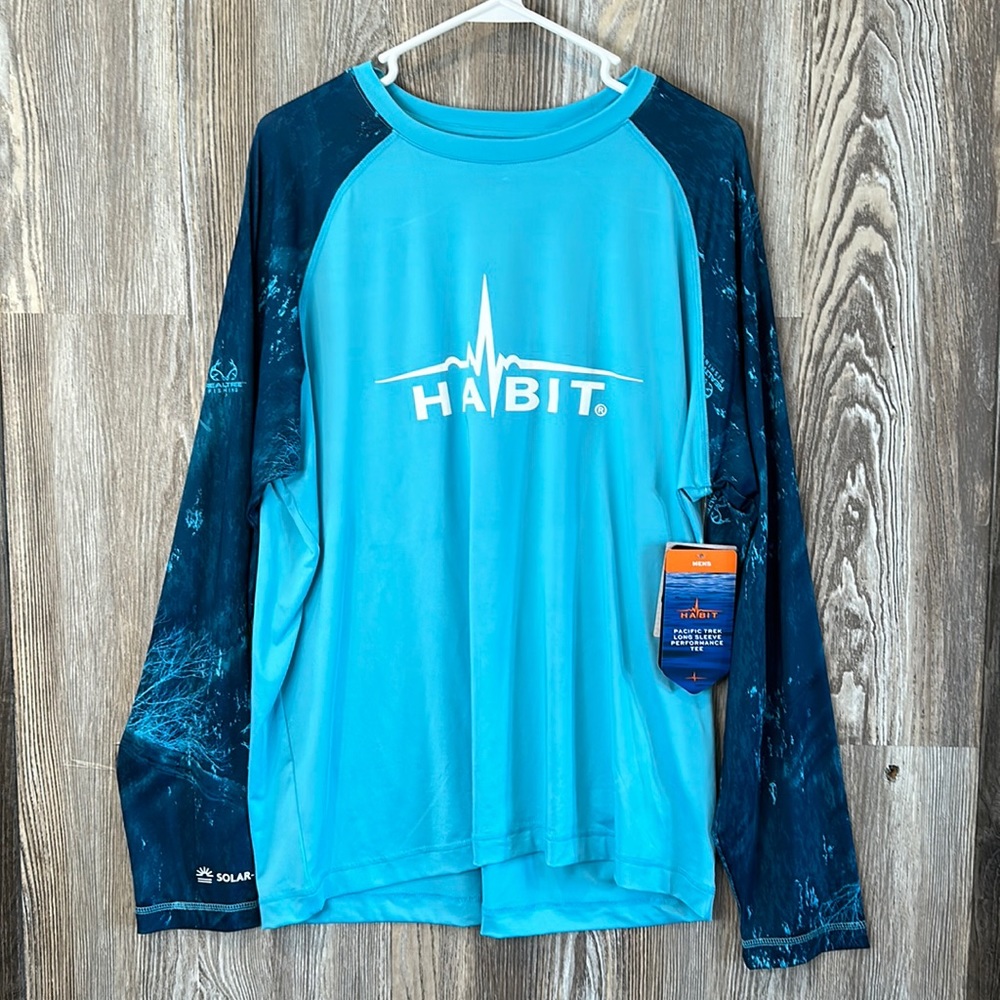 Habit 40+ SPF men’s swim shirt, L